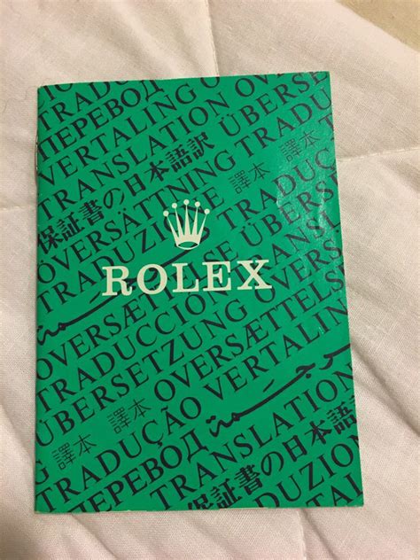 Genuine Rolex Translation Booklet 